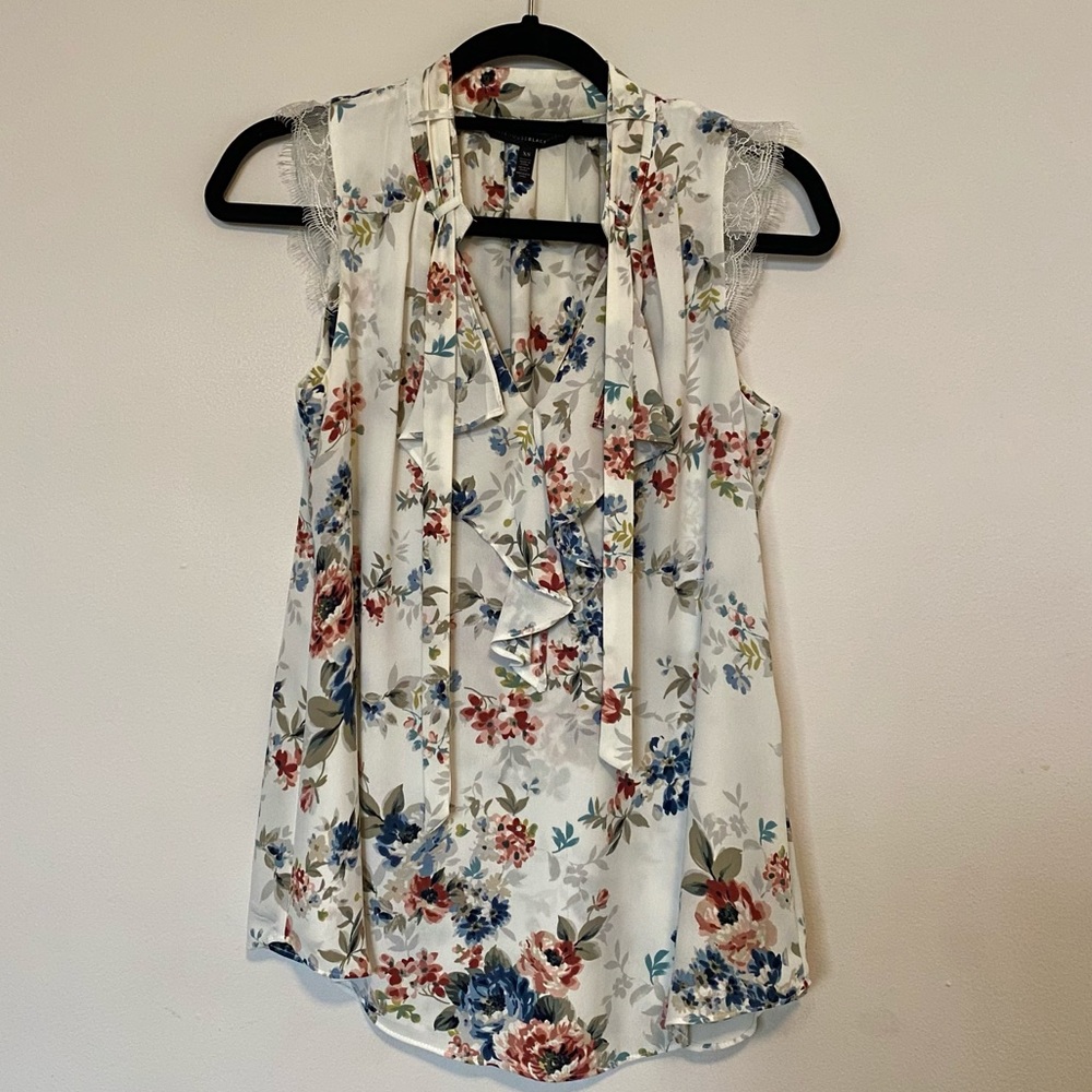 WHBM Floral Lace Blouse